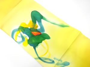 塩瀬 手描き 刷毛目模様 名古屋帯